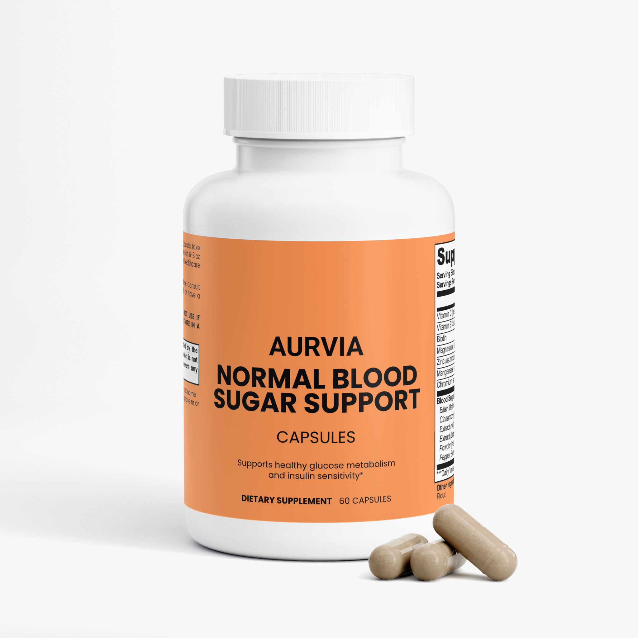 Aurvia Blood Sugar Balance — Cinnamon, Chromium & Bitter Melon