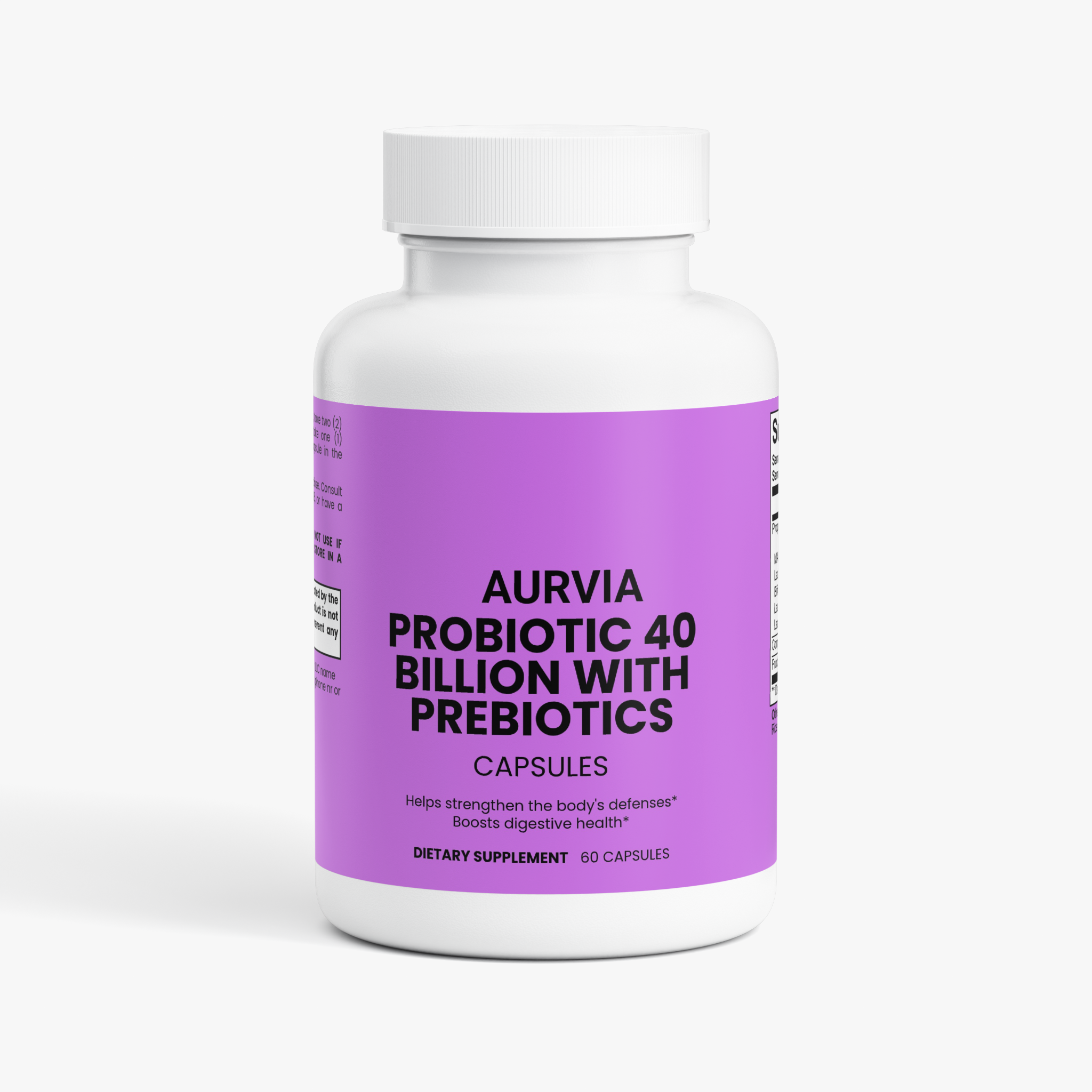 Aurvia Probiotic 40 Billion CFU — Gut Flora & Immune Support